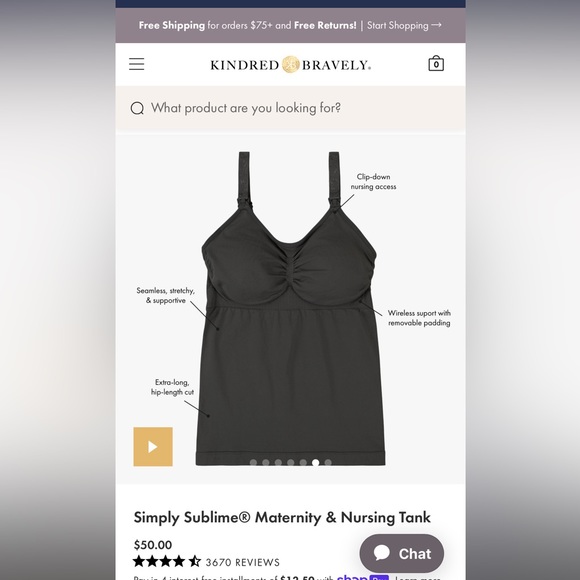 🥰 2/$25 Kindred Bravely simply sublime nursing tank - Picture 2 of 9